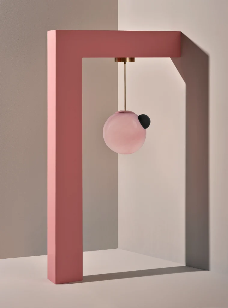 Ourania Pendant Lamp in Glass and Ceramic — 2