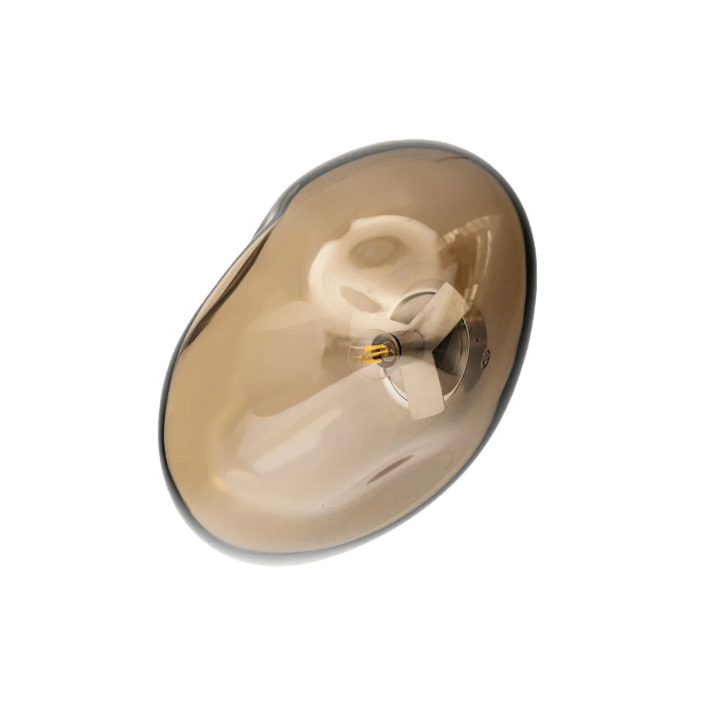 Haumea Amorph Wall Lamp - Single, Silver Smoke — 9