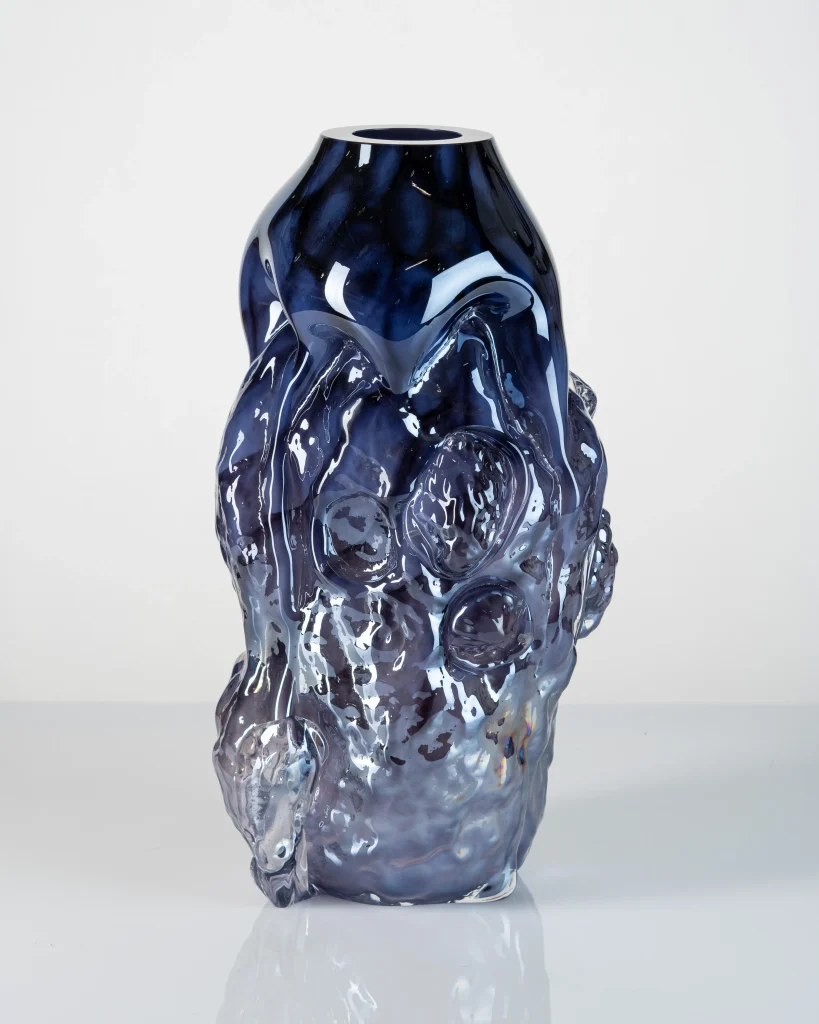 Dysplasio - Dark Purple Blown Glass Vase — 3