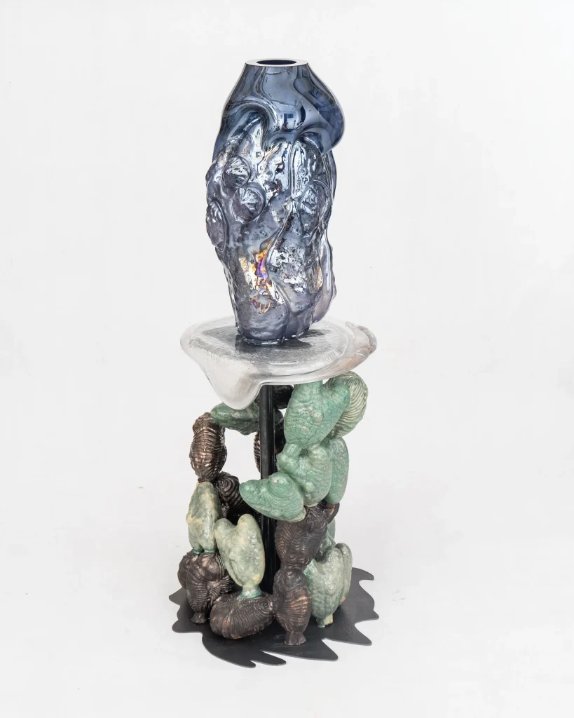 Dysplasio - Dark Purple Blown Glass Vase — 6