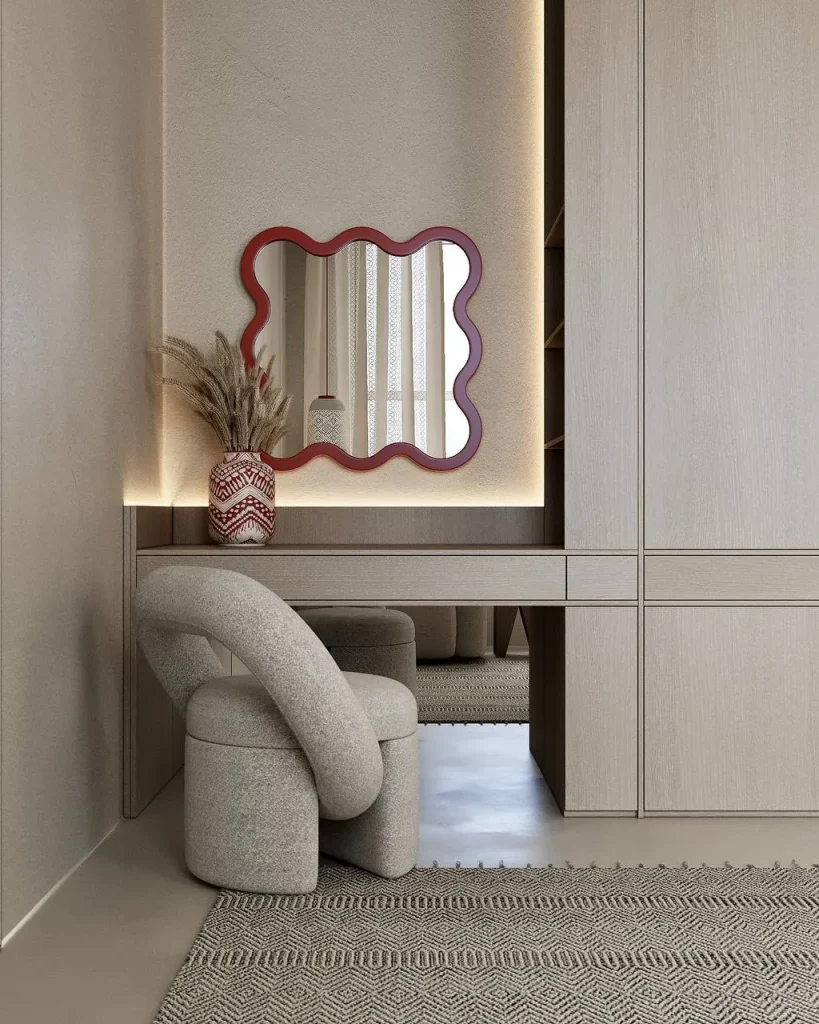Hvyli 8 - Wavy Wall Mirror — 2