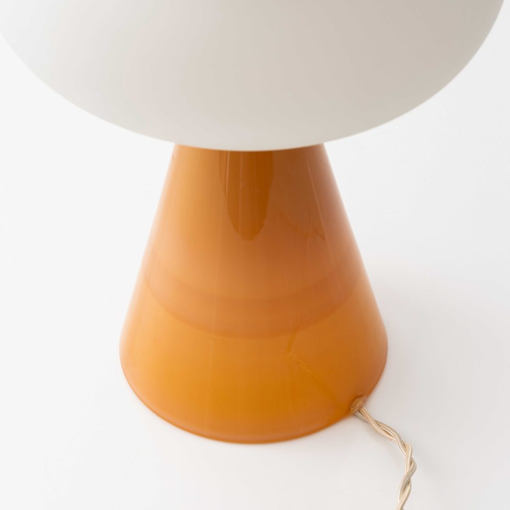 Cosmos 03 – Sculptural Peach Glass Lamp — 5