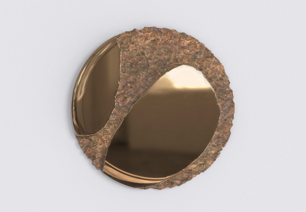 Apollo - Cast Bronze Wall Mirror — 3