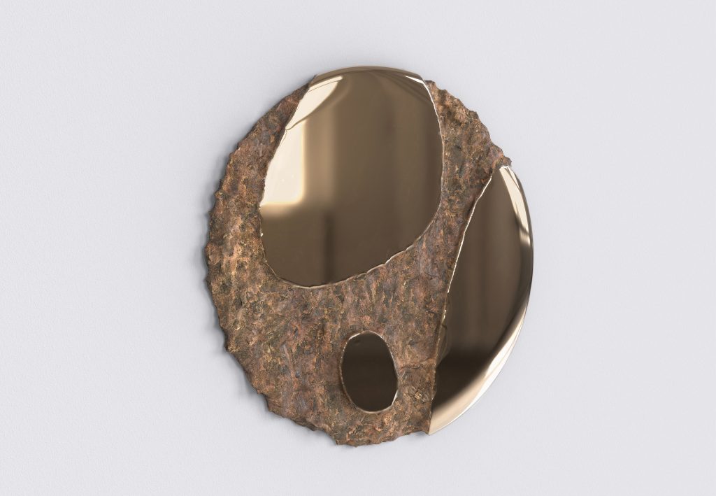 Apollo - Cast Bronze Wall Mirror — 2