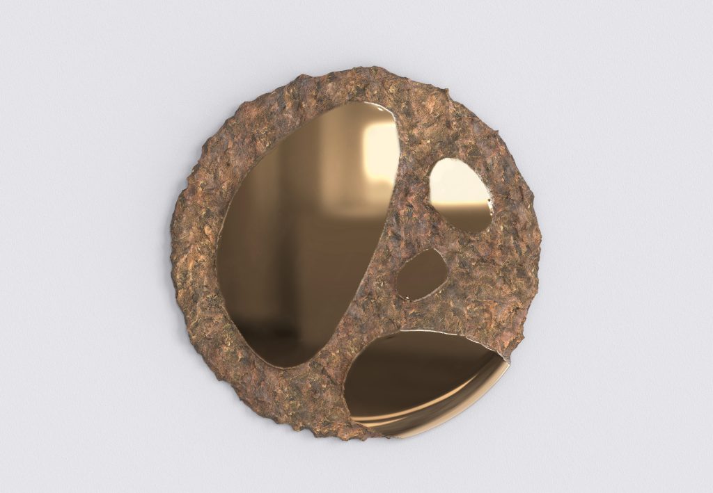 Apollo - Cast Bronze Wall Mirror — 5