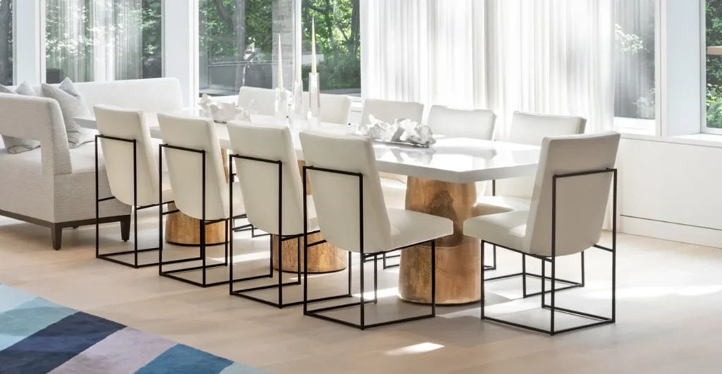 Benino - Oil Rubbed Cast Bronze Twin Pedestal Lacquered Oval Dining Table — 8