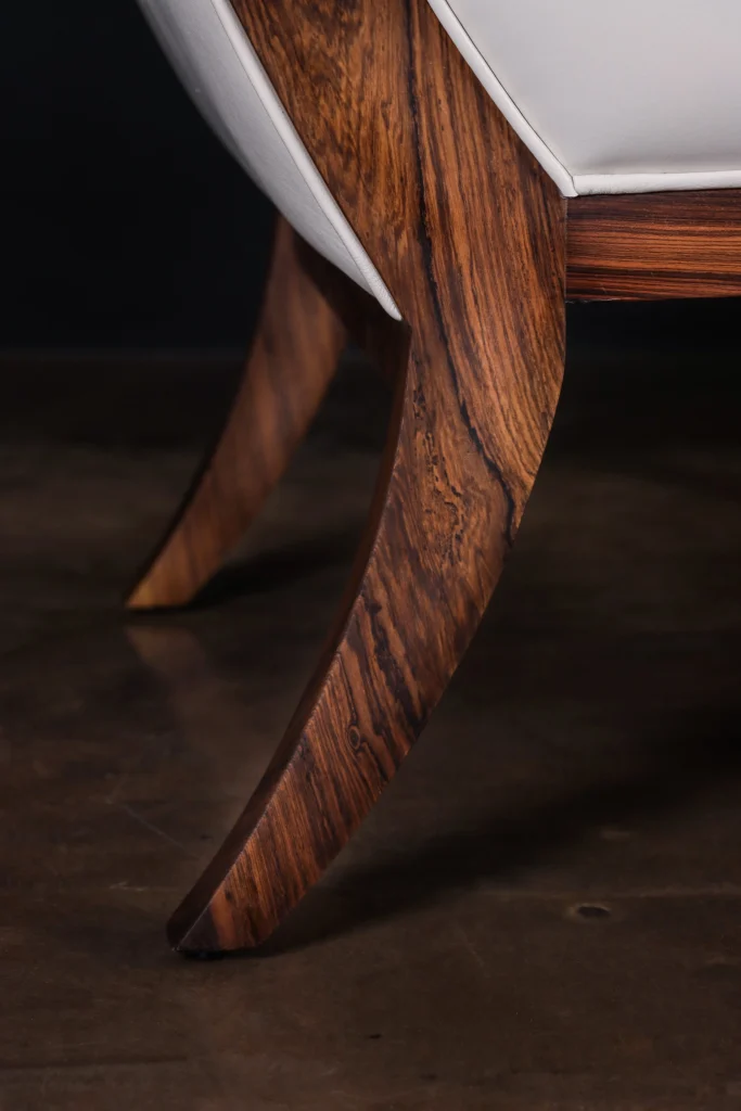 Belgrano - Contemporary Lounge Chair In Wood And Leather — 10