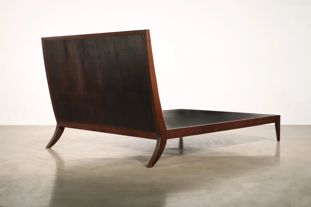 Belgrano - Sheepskin And Smoked Oak Contemporary Designer Bed — 3