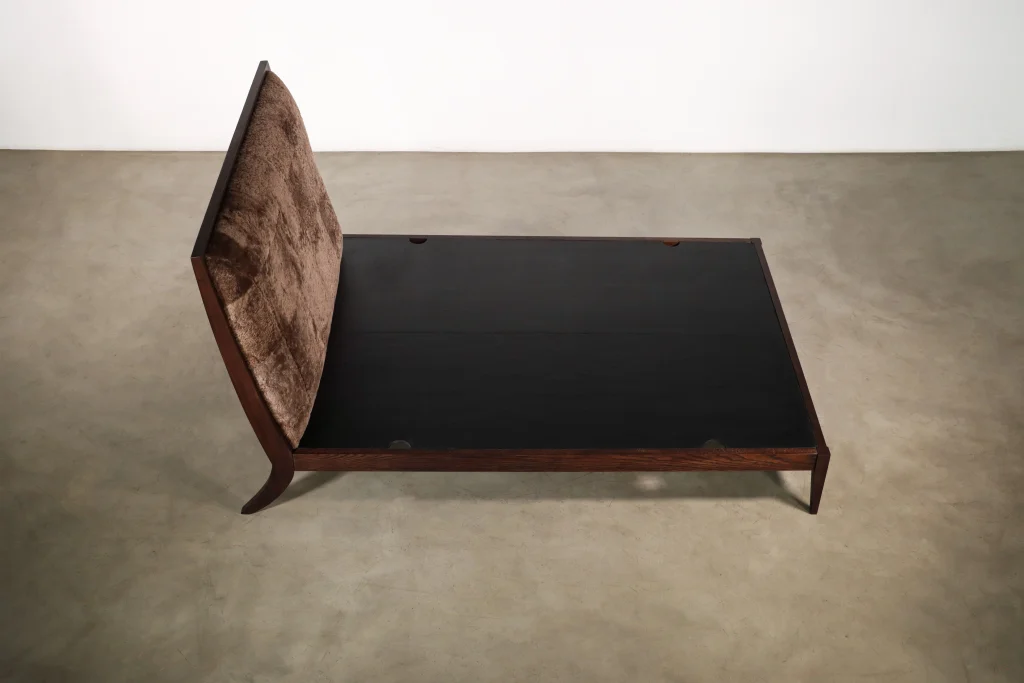 Belgrano - Sheepskin And Smoked Oak Contemporary Designer Bed — 6