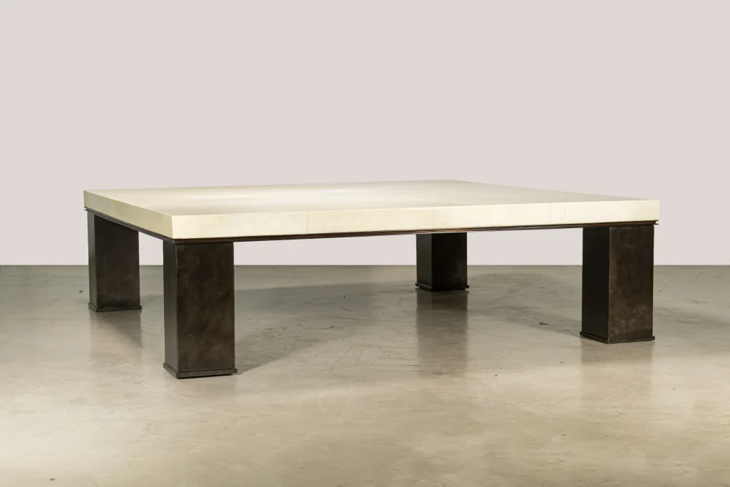 Michelangelo - Metal & Parchment Coffee Table — 2