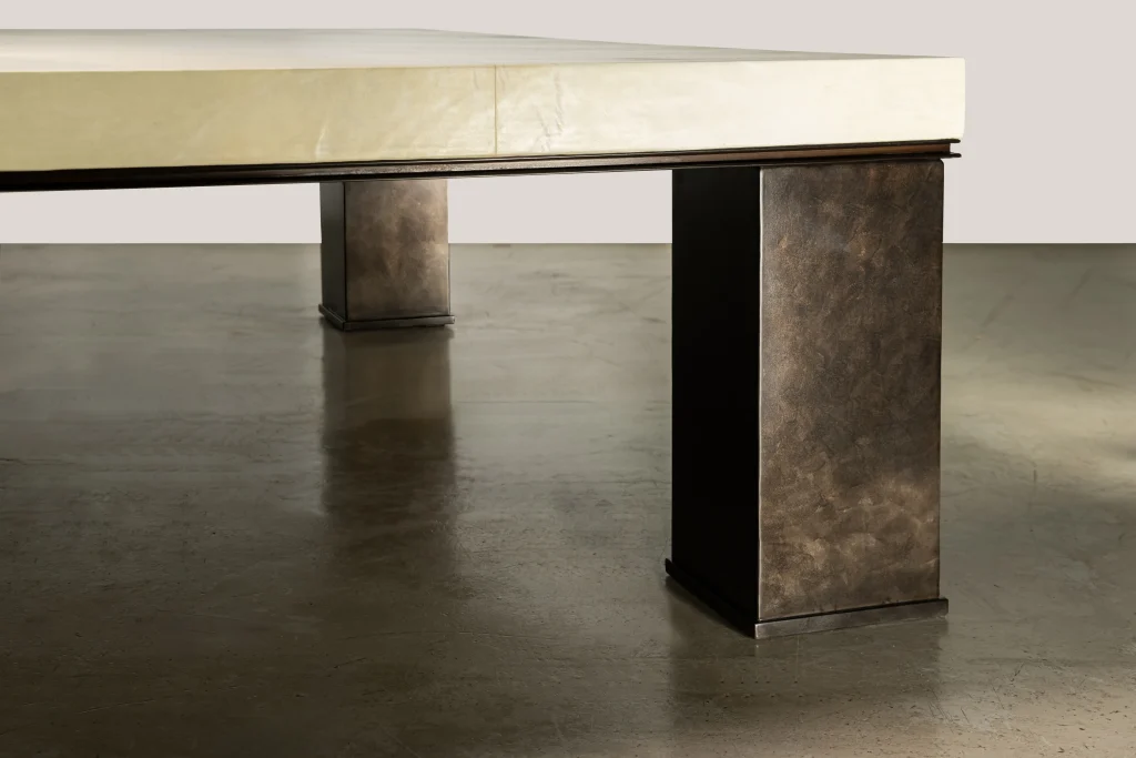 Michelangelo - Metal & Parchment Coffee Table — 6