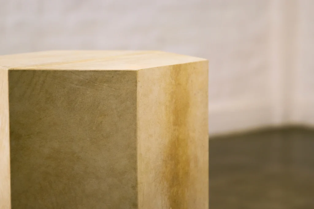 Pergamino Hex - Modern Minimal Parchent Hexagonal Side Table — 5