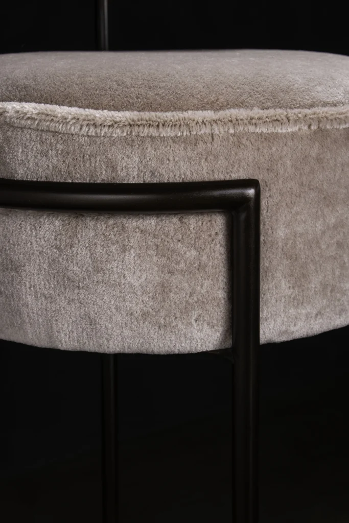Mirabella - Modern Upholstered Round Bar Stool — 9