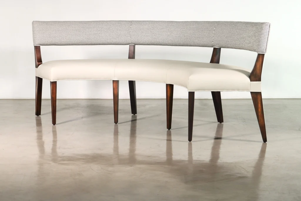 Bruno - Modern Exotic Wood Booth Seating — 2