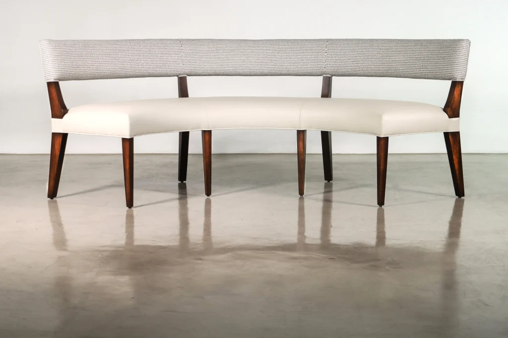 Bruno - Modern Exotic Wood Booth Seating — 4