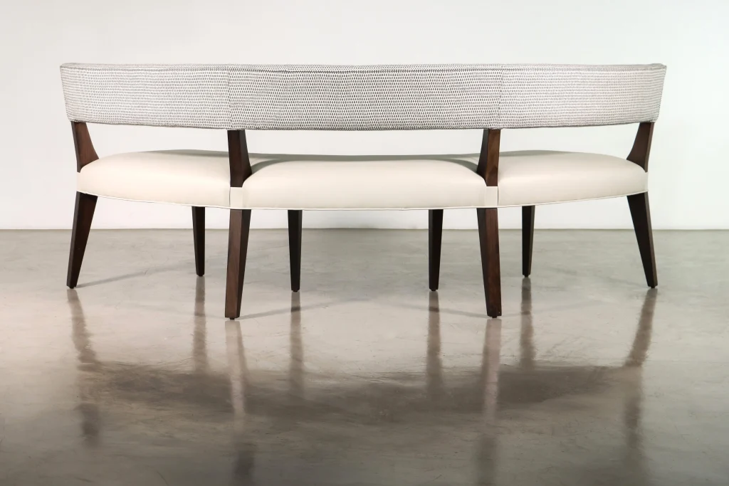 Bruno - Modern Exotic Wood Booth Seating — 5