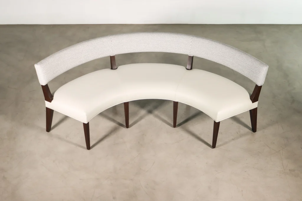 Bruno - Modern Exotic Wood Booth Seating — 6