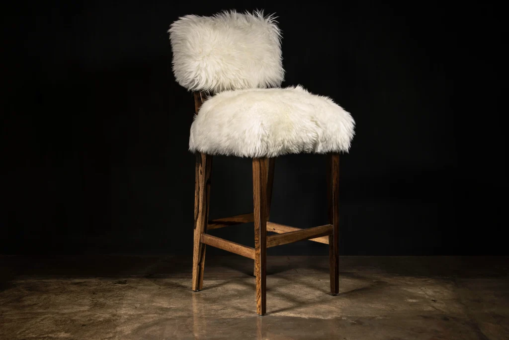 Bruno - Modern Bar Stool In Argentine Solid Wood — 2