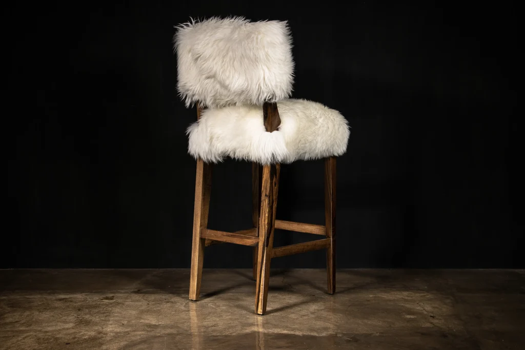 Bruno - Modern Bar Stool In Argentine Solid Wood — 3
