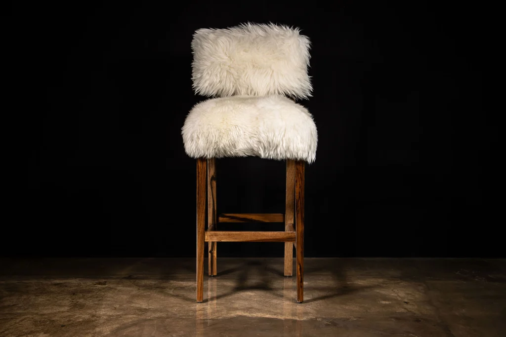 Bruno - Modern Bar Stool In Argentine Solid Wood — 4