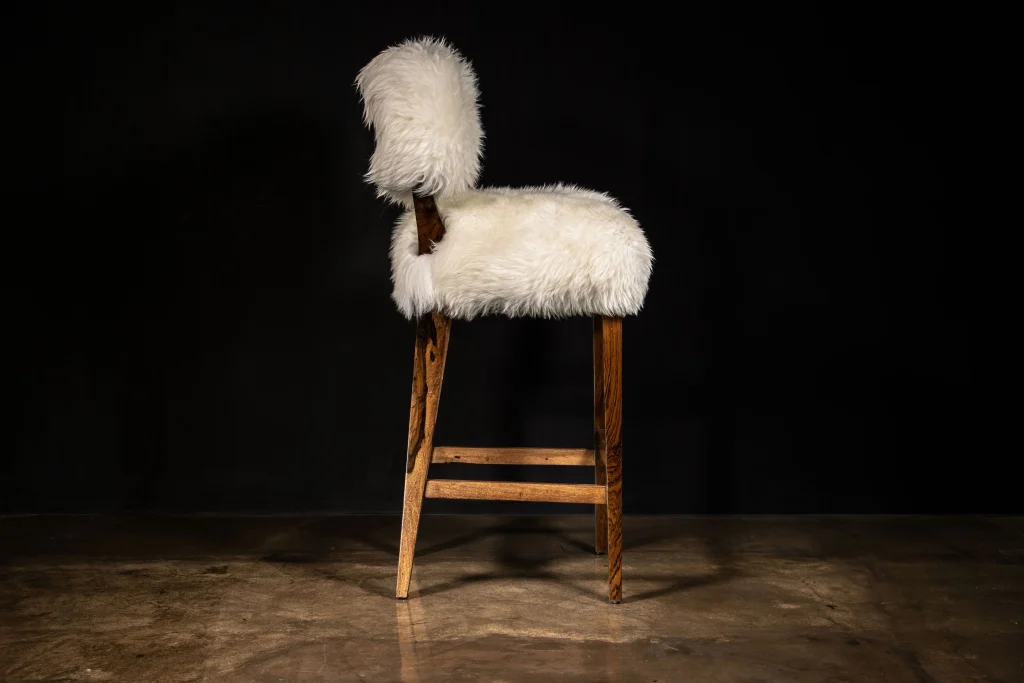 Bruno - Modern Bar Stool In Argentine Solid Wood — 5
