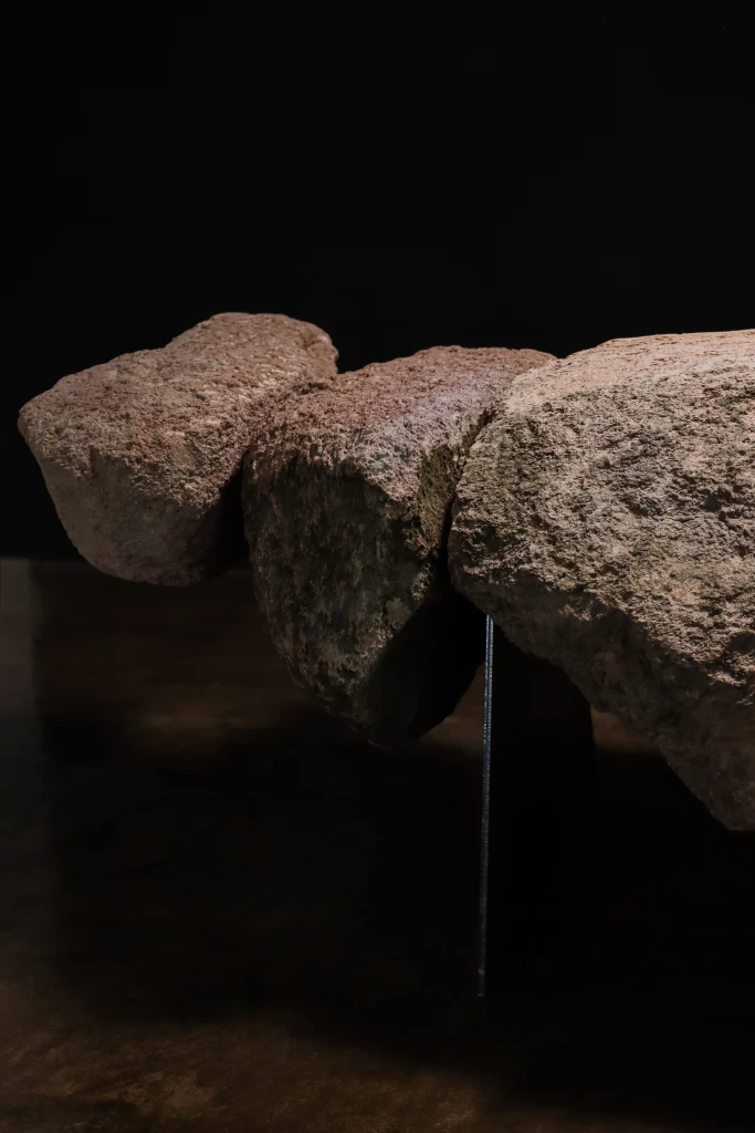 Fortezza - Sculptural Stone And Iron Functional Art Bench By William Stuart — 8