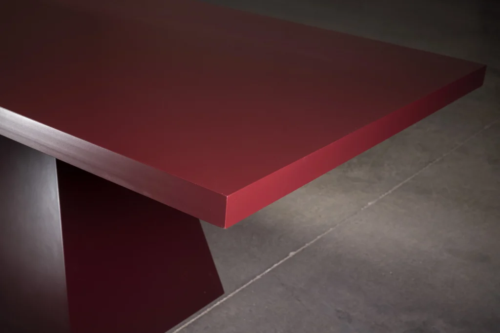 Bdr - Dark Red Dining Table — 4
