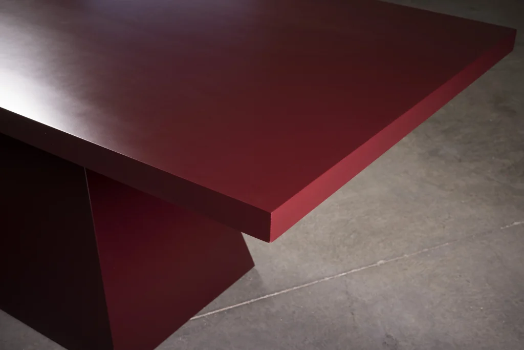 Bdr - Dark Red Dining Table — 5