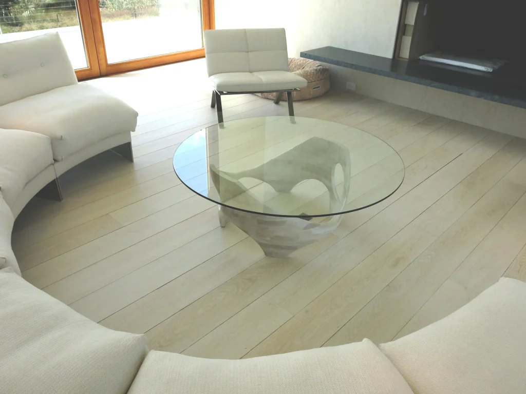 N2 - Cherry Wood & Glass Coffee Table — 3