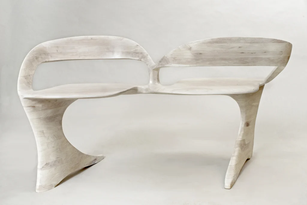 N2 - Cherry Wood Loveseat — 2