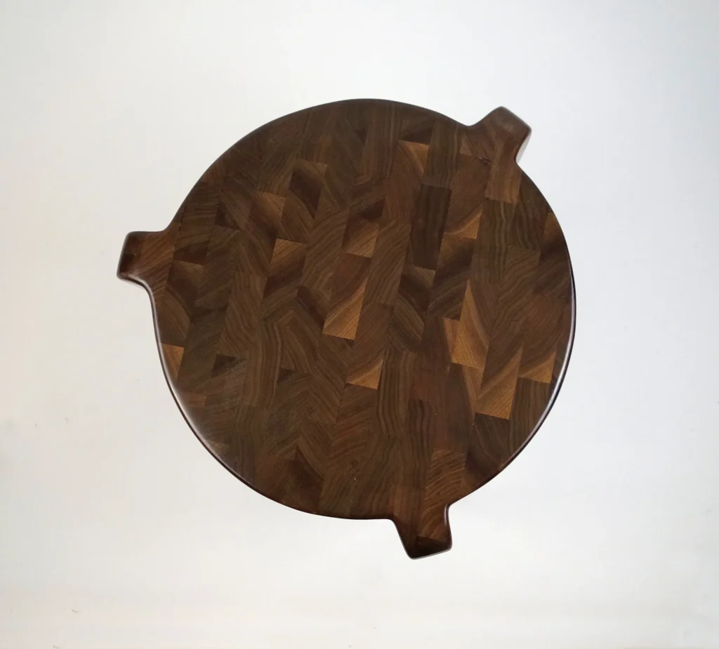 Endgrain Walnut Side Table — 3