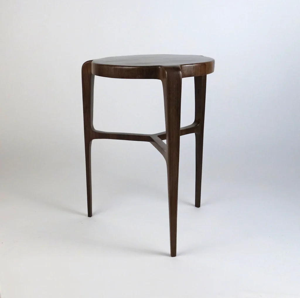 Endgrain Walnut Side Table — 6