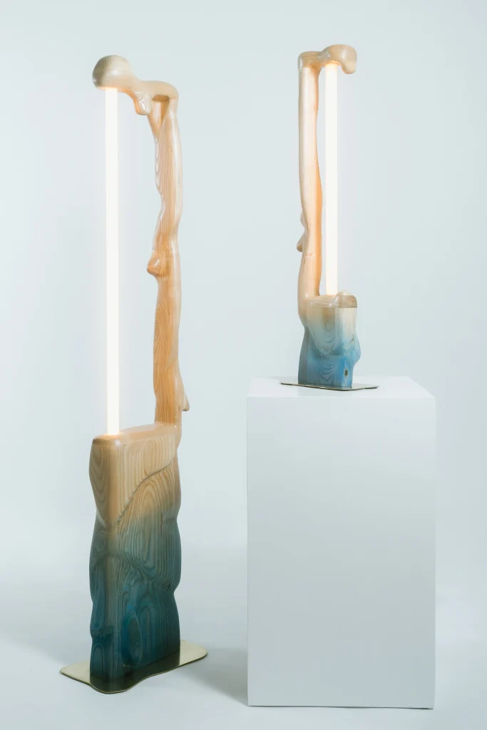 Blueprint Floor Lamp in Ash Wood — 2