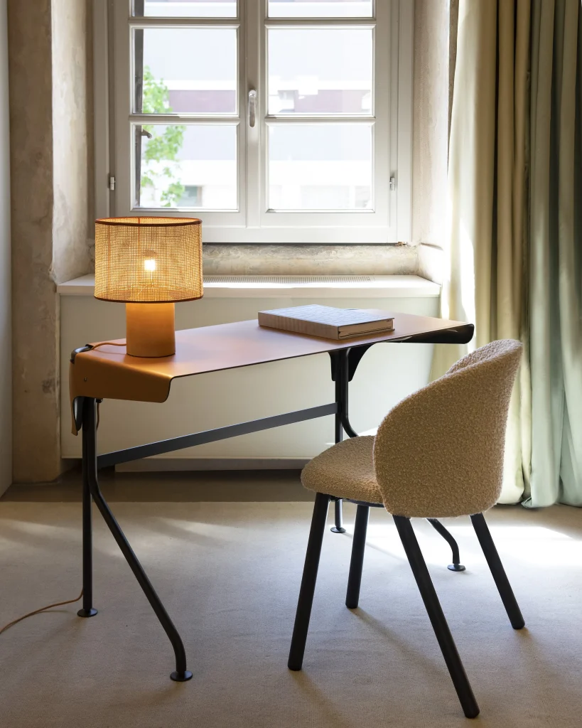 Sonora Small Table Lamp In Terracotta And Rattan — 2