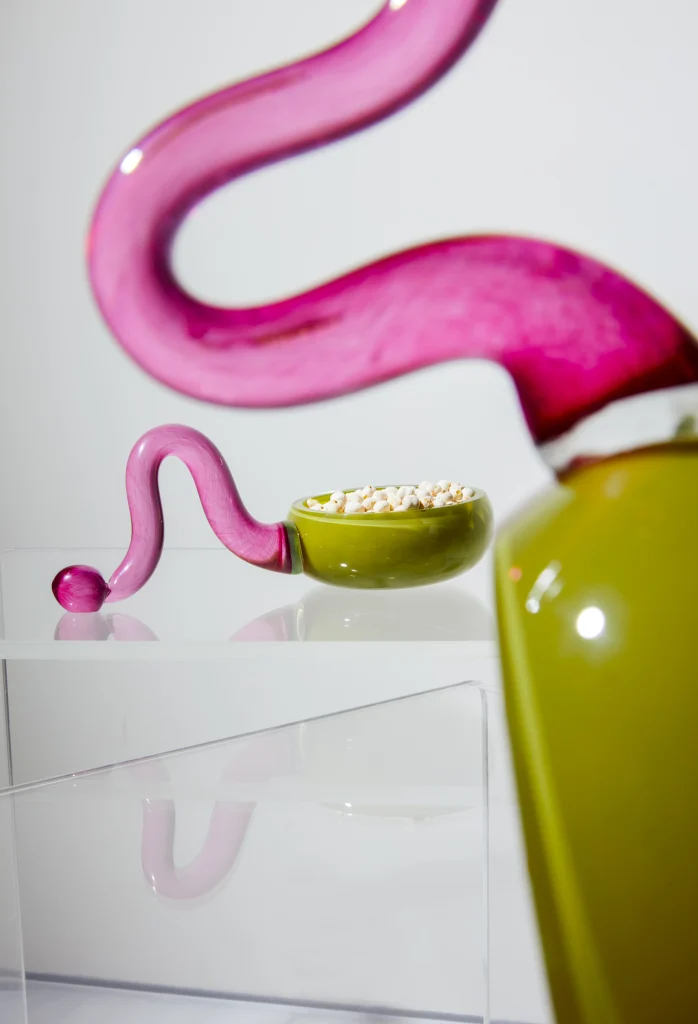 Wavy Lady - Glass-blown Dish — 2