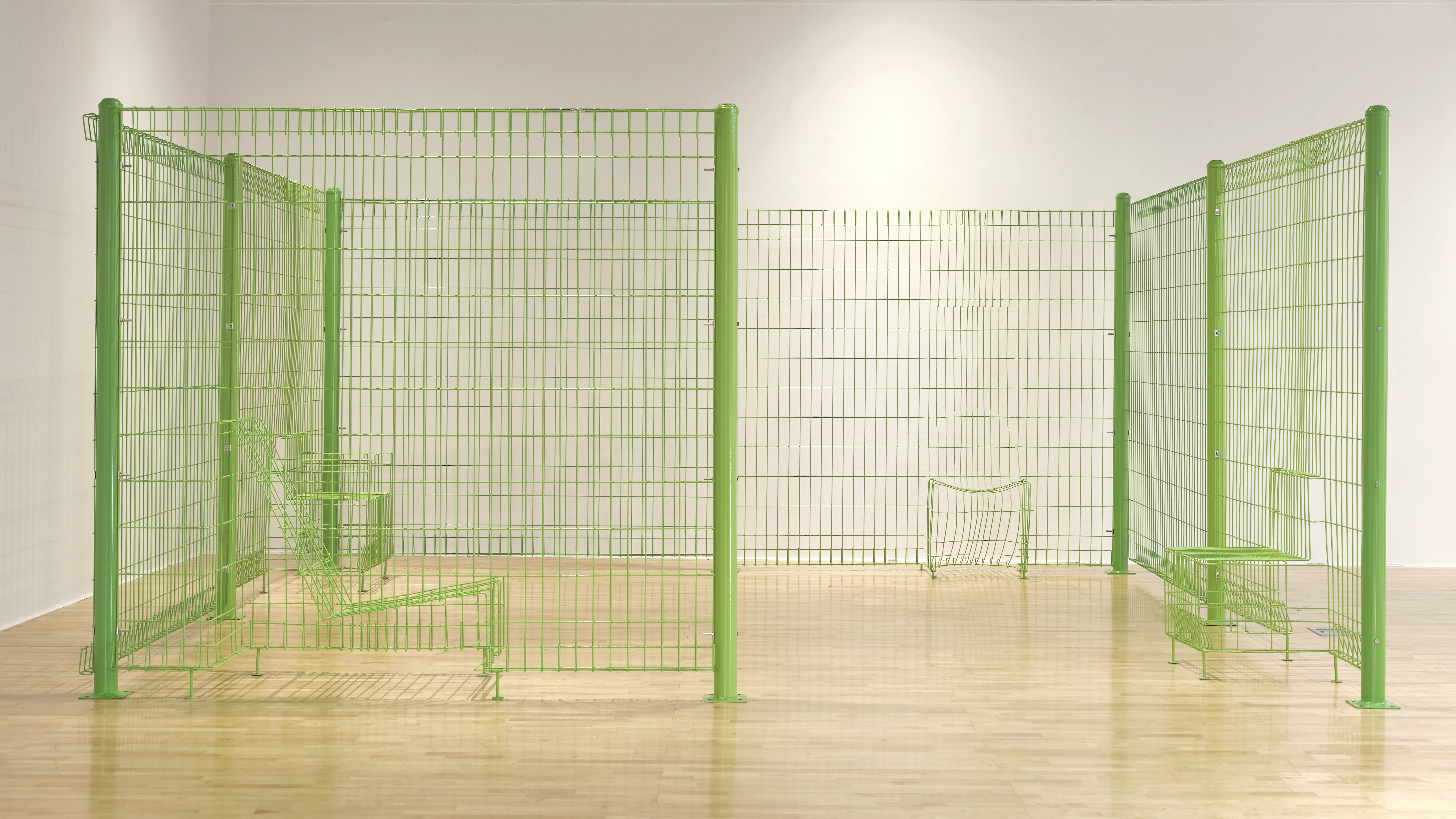 Invisible Chair No. 2 – Steel Wall Armchair by lee hyokk