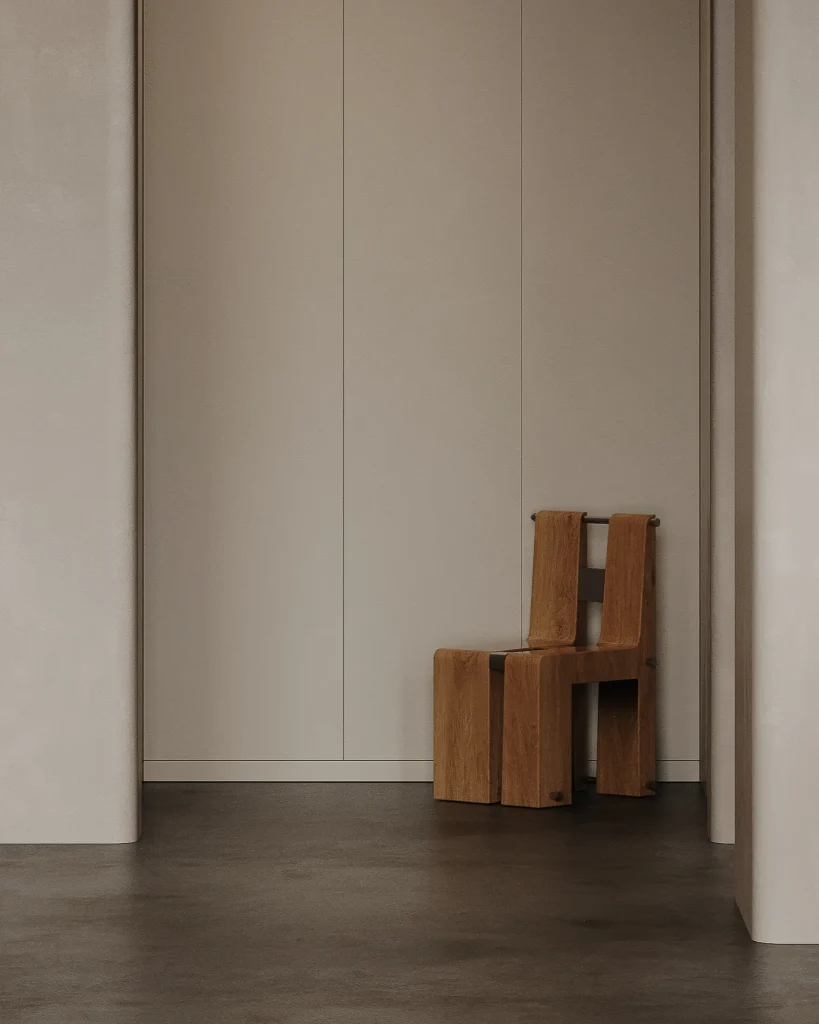 Twin - Oak Wood & Steel Chair — 5