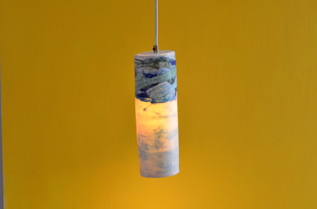 Blue Porcelain Drop Pendant Lamp — 2