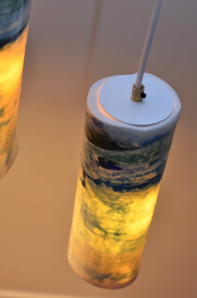 Blue Porcelain Drop Pendant Lamp — 3