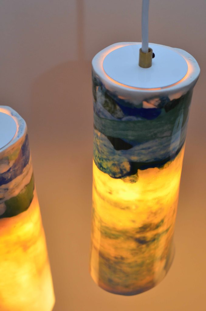 Blue Porcelain Drop Pendant Lamp — 4
