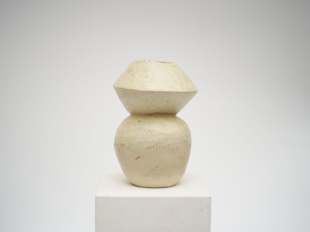 Figures | Yellow On White | Vase No. 001/23 — 2
