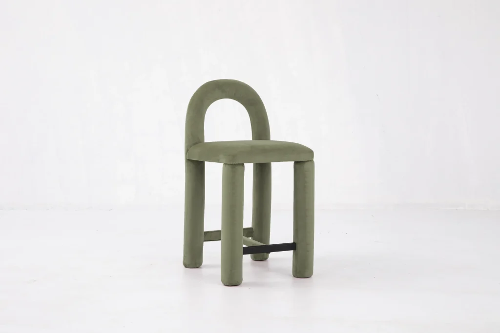 Temi - Velvet Counter Chair — 11