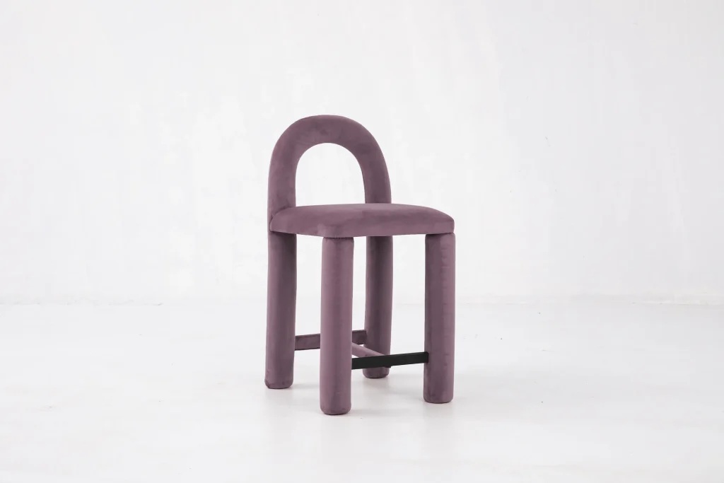 Temi - Velvet Counter Chair — 12