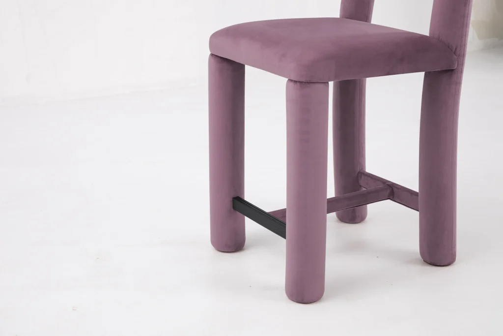 Temi - Velvet Counter Chair — 5