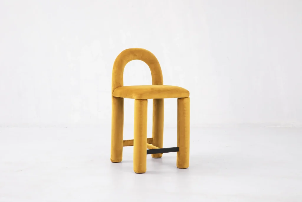 Temi - Velvet Counter Chair — 13