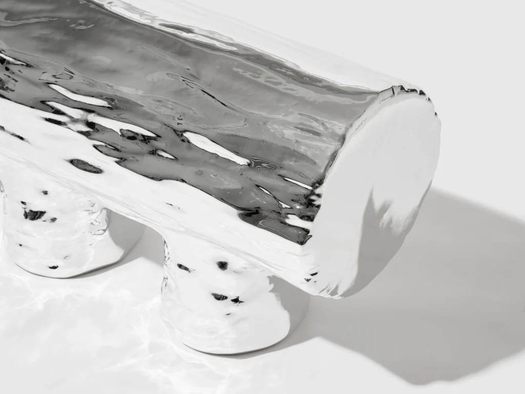 Crest And Trough Series - Chrome Bench — 3