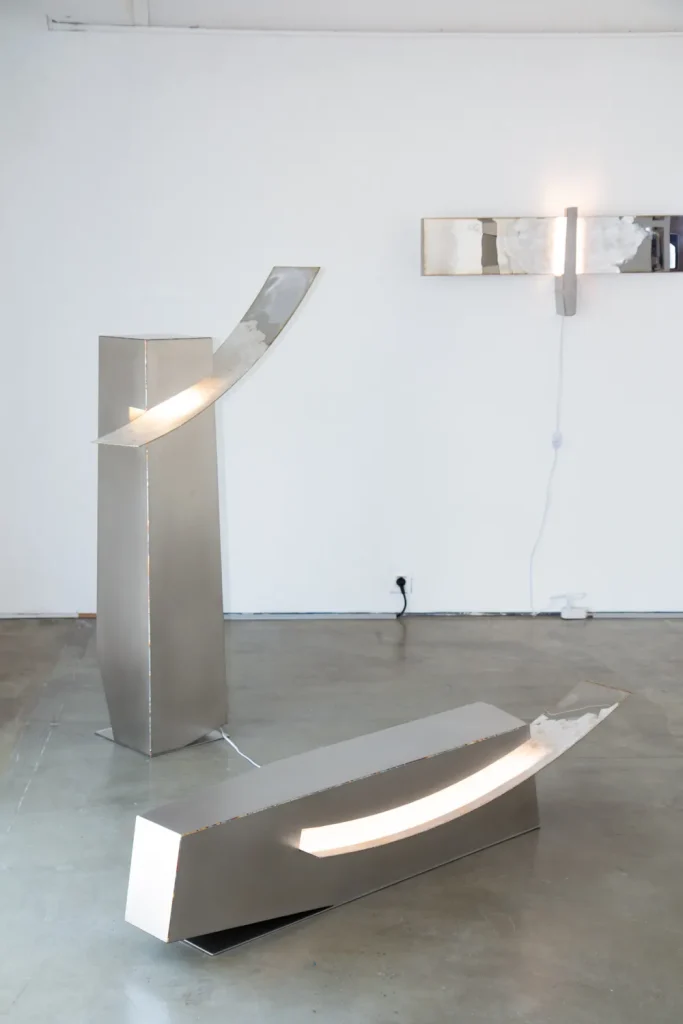 Shining No.2302 Floor Lamp in Stainless Steel — 8