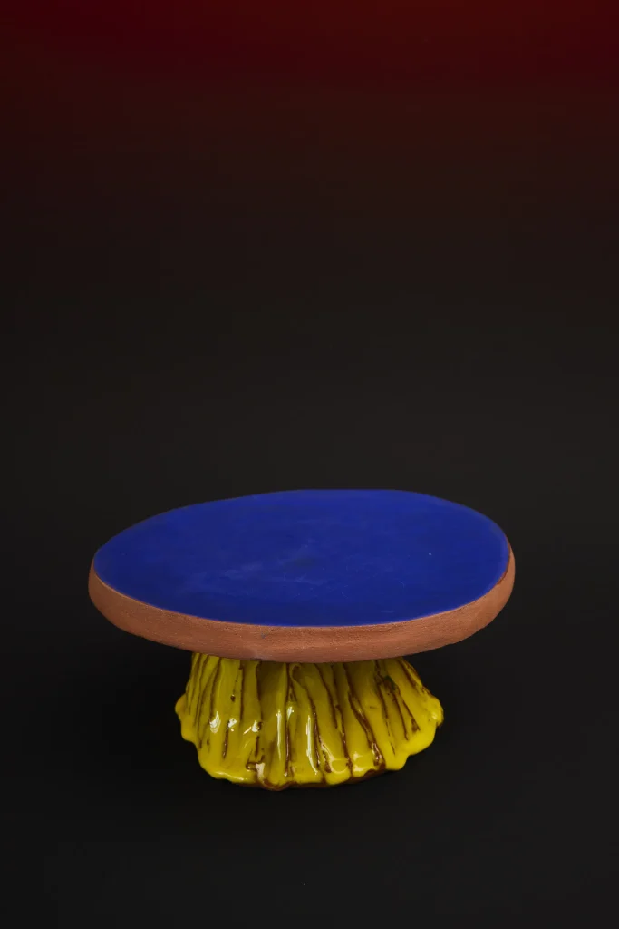 Fungo Ceramic Food stand - Cadmium Yellow/ Lilac — 8
