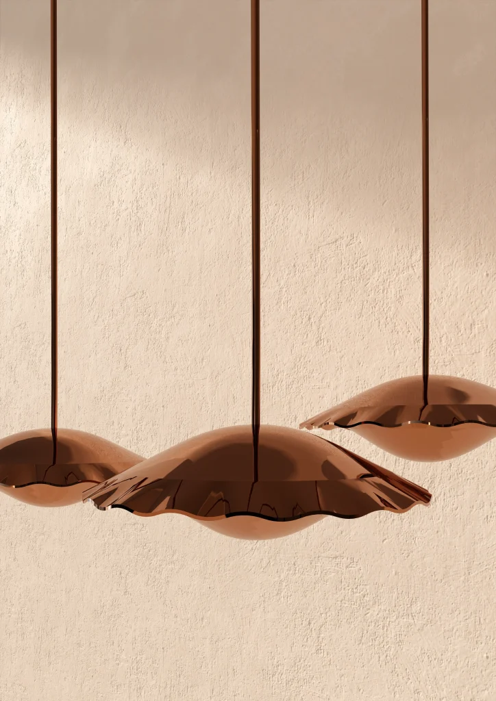 Clam Pendant Lamp in Copper — 2
