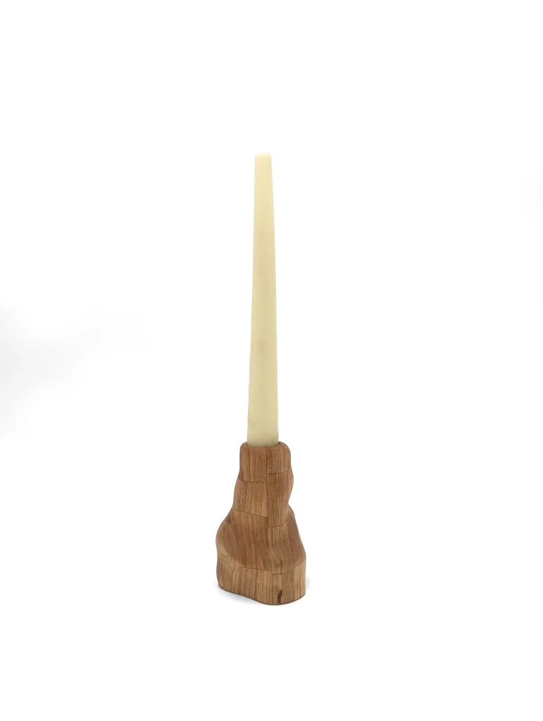 Cascade - Cherry Wood Candlesticks — 2